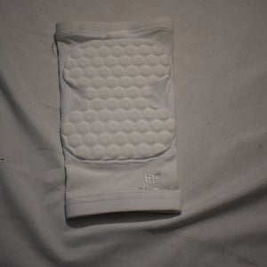 Hex Compression Padded Sleeve, White, L/XL
