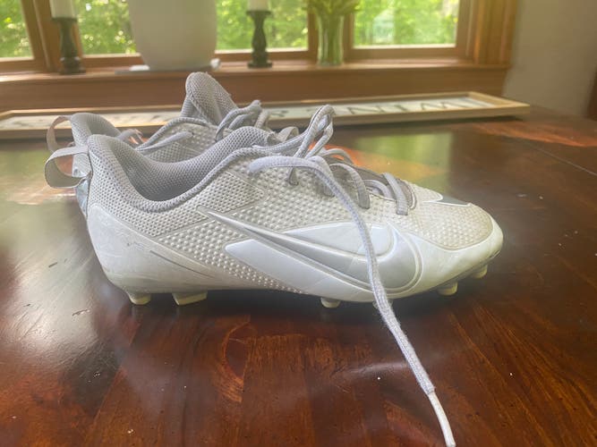 White Kids Molded Cleats Low Top Huarache