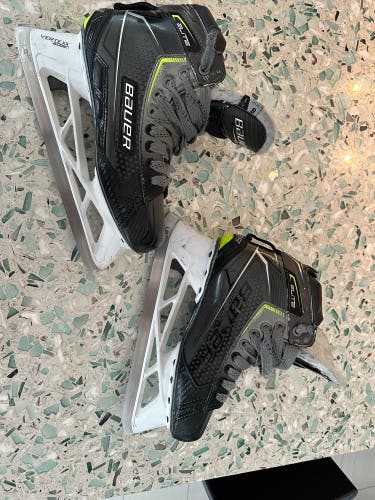 Used Bauer Regular Width Size 8 Elite Hockey Goalie Skates