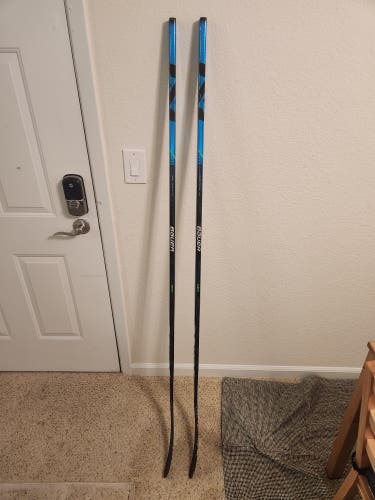 Two Used Senior Bauer Left Hand Nexus Geo Hockey Sticks P92M