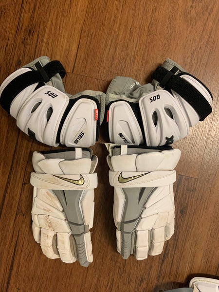 Used Player's Nike 10" Vapor Elite Lacrosse Gloves