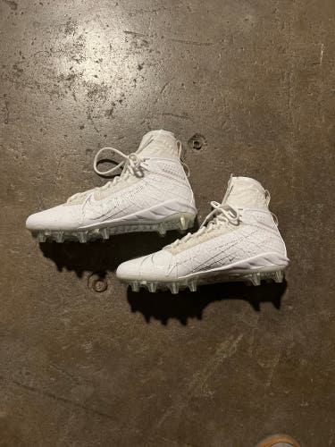 White Men's Molded Cleats High Top Alpha Huarache 7 Elite
