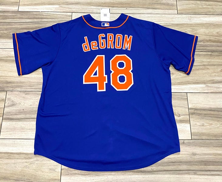 Men's Nike Jacob deGrom Gray New York Mets Road Replica Player Name Jersey