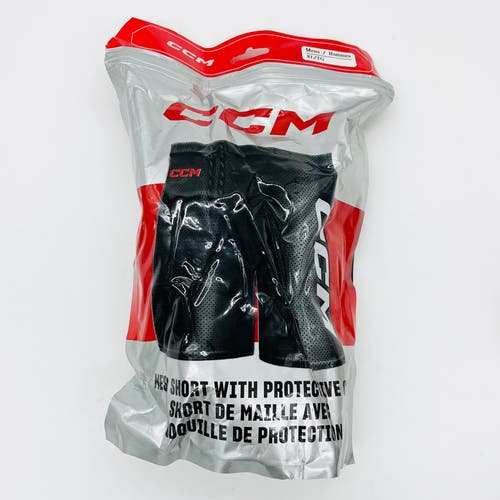 New Pro Stock CCM Short with Protective Cup-Men's Extra Large-W/ Velcro