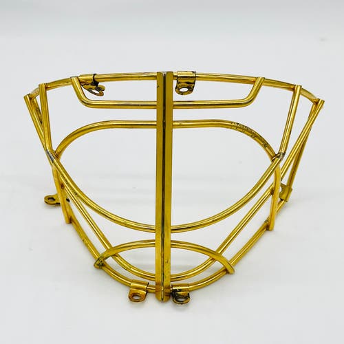 Custom Gold Pro's Choice Mask-Tri Cat Style Cage (https://progoaliemask.com/tri-cat-cage/)
