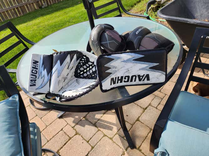 Used Regular Vaughn V3 Glove and Blocker (Factory MAD modded)