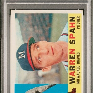 1960 Topps Baseball #445 Warren Spahn Milwaukee Braves Very Good PSA 3