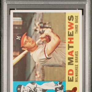 1960 Topps Baseball #420 Ed Mathews Milaukee Braves Very Good PSA 4