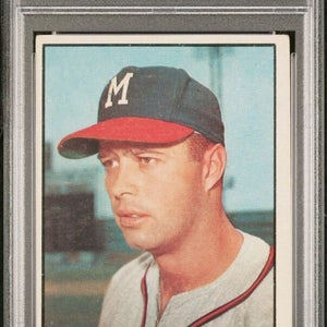 1961 Topps Baseball #120 Ed Mathews Milwaukee Braves Good PSA 2.5