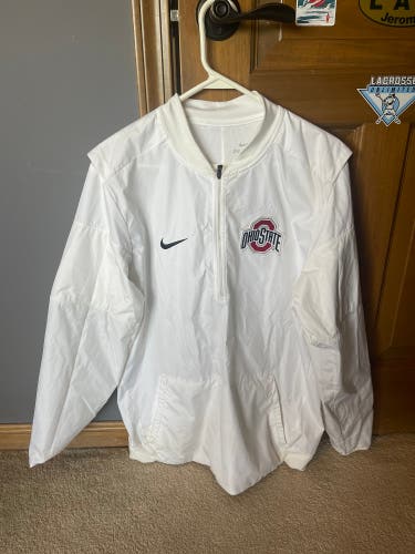 White Nike Ohio State Windbreaker