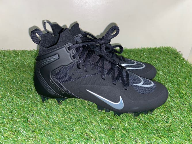 Nike Alpha Huarache 8 Elite Lacrosse Cleats Black Men’s Size 7.5 CW4440-001 NEW