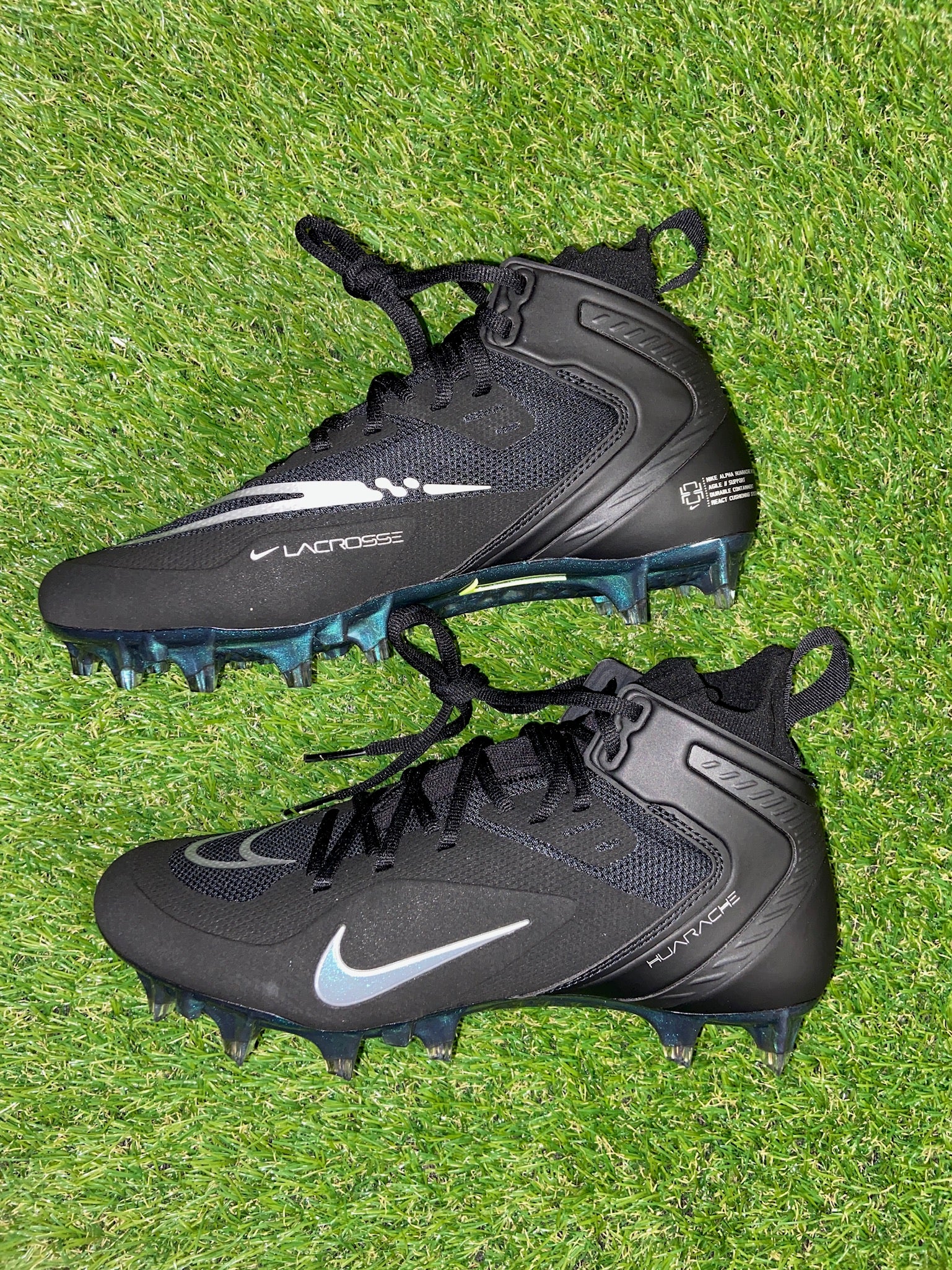 Nike Alpha Huarache 7.5 Elite Lacrosse Cleats Size 7.5 Black CW4440-011 Nike Alpha Huarache 8 Elite Lacrosse Cleats | Mercari main image 3