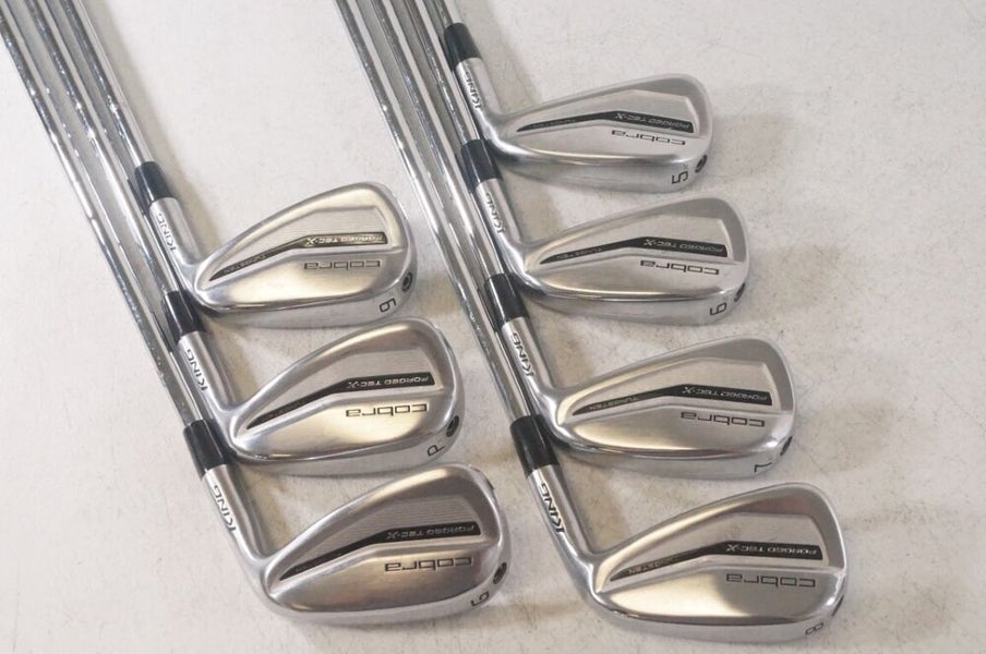 Cobra King Forged Tec X 5-PW,GW Iron Set Right Stiff KBS Tour Lite