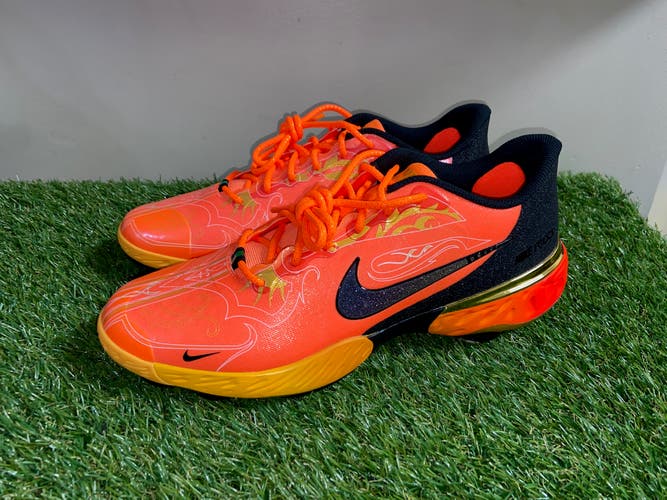 *SOLD* Nike Alpha Huarache Elite 3 PRM Orange Baseball Cleats CV3553-800 Men’s 10.5 NEW