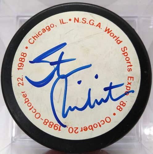 STAN MIKITA Chicago Autographed 1988 Sports Expo Hockey Puck Signed
