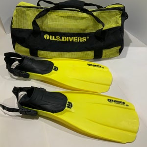 Mares Power Plana SL - Scuba / Snorkel Fins (Adult Small) with U.S. Divers Bag