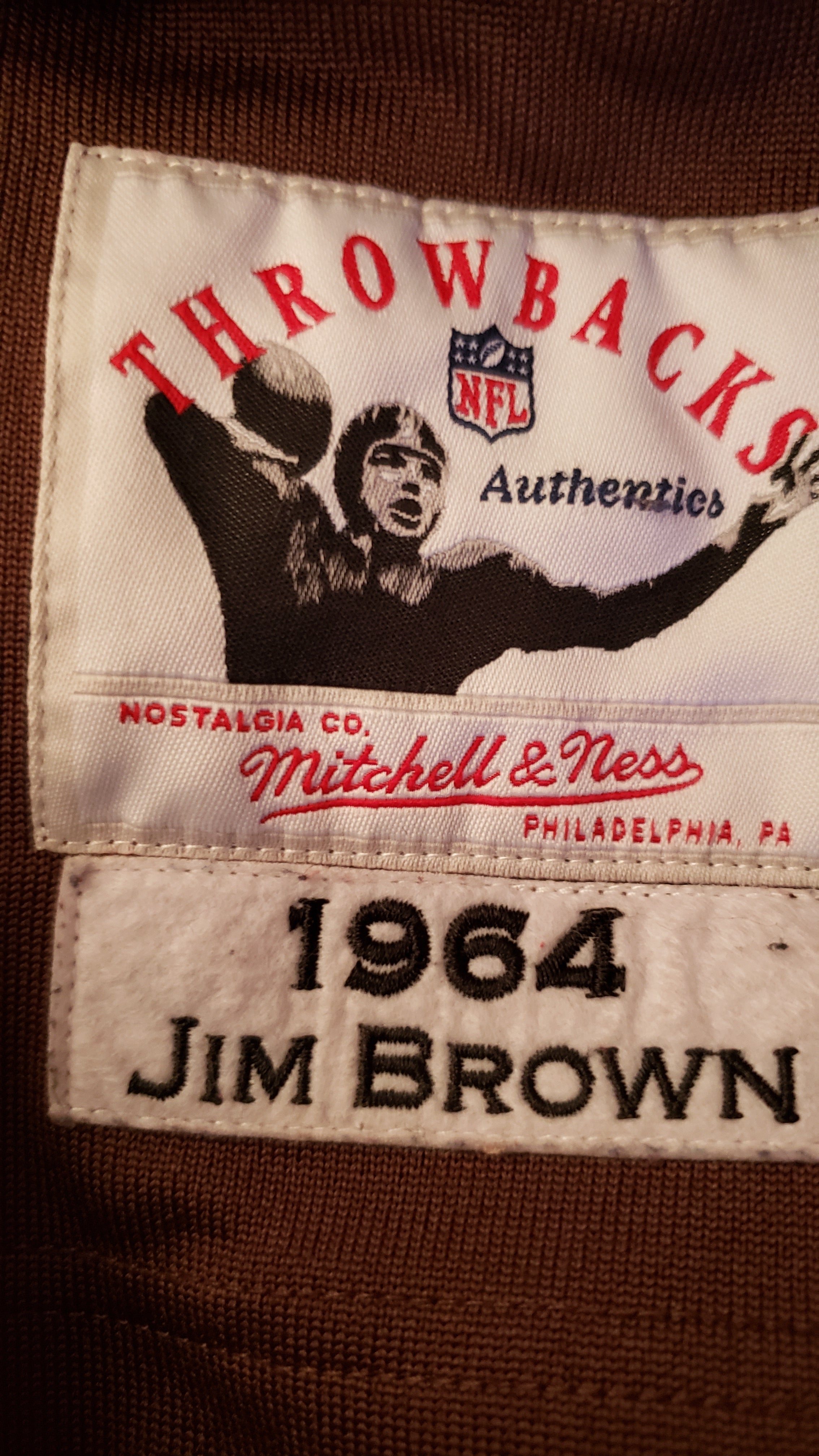 Authentic Jim Brown Mitchell & Ness jersey