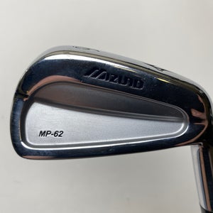 Mizuno MP 62 Single 6 Iron Dynamic Gold S400 Stiff Steel Mens RH Midsize Grip