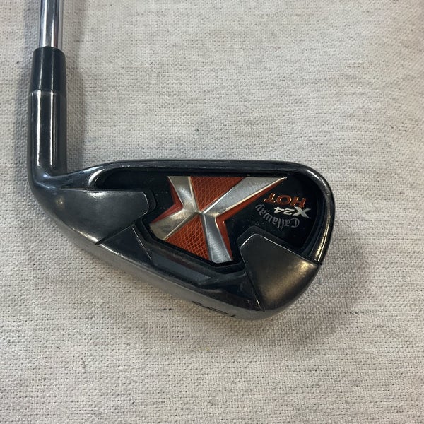 Used Callaway X24 Hot 6 Iron Steel Regular Golf Individual Irons