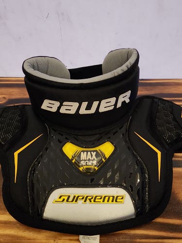 Used small Bauer Supreme goalie neck guard