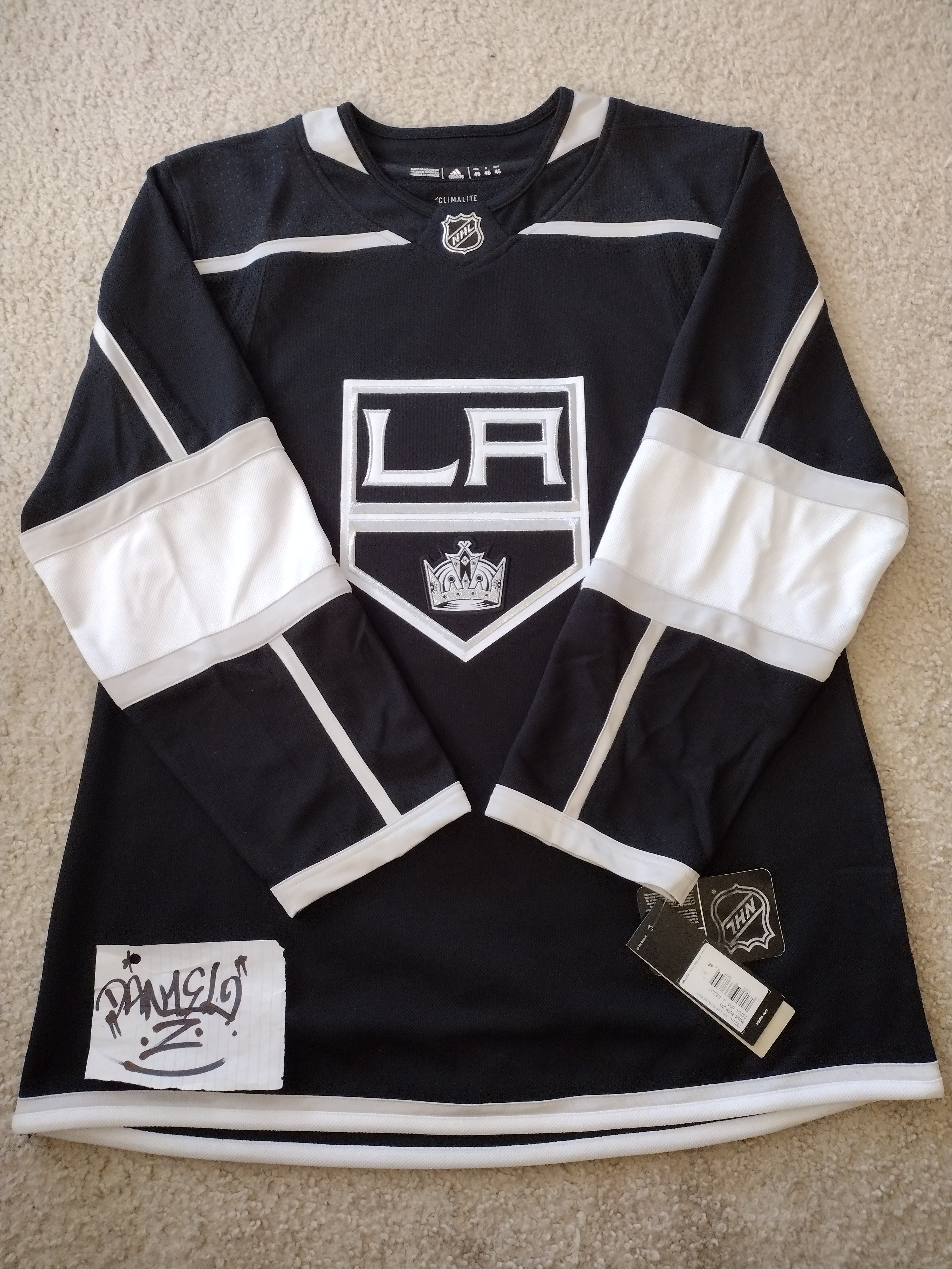 LOS ANGELES LA KINGS Hockey Jersey Black Size XS / S Small