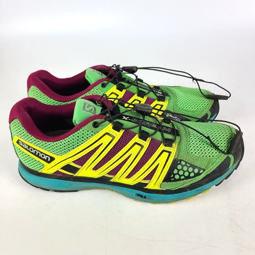 SALOMON X Scream CityTrail Women's 9 Neon Athletic Running Shoes Sneakers 361919