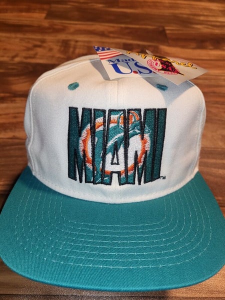 MIAMI DOLPHINS Vintage Pro Shop Training Camp Hat NFL Team White Adjustable