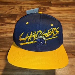 NEW Vintage Rare San Diego Chargers NFL Sports AJD Spellout Hat Cap Snapback