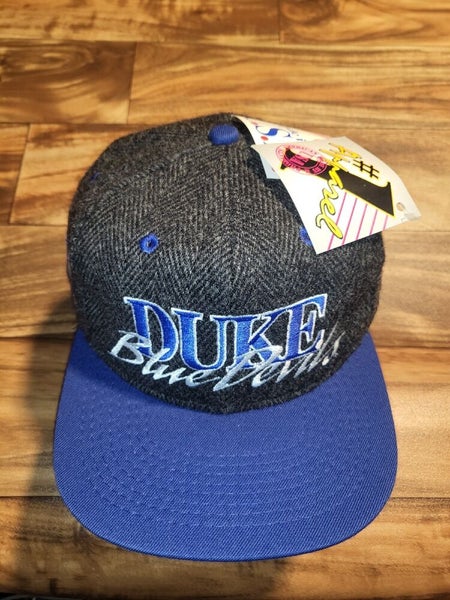 NEW Vintage Rare Duke Blue Devils NCAA Sports #1 Apparel Wool Hat Vtg  Snapback