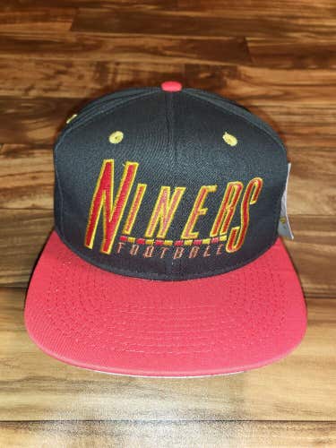 NEW Vintage Rare 49ers NFL Sports Niners Football #1 Apparel Hat Vtg Snapback