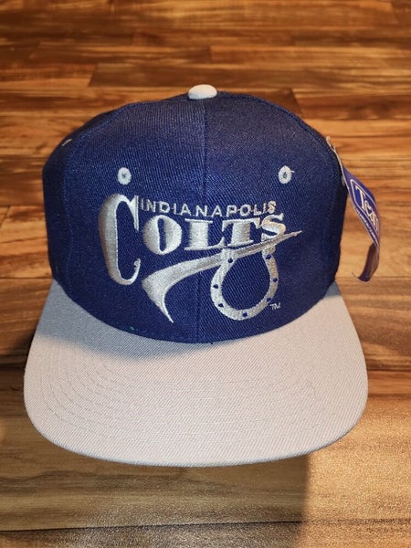 Vintage Indianapolis Colts Blue Snapback Hat NFL 