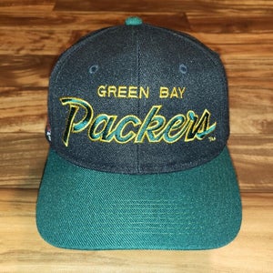 Vintage Rare Green Bay Packers Sports Specialties Wool Blend Double Line Script