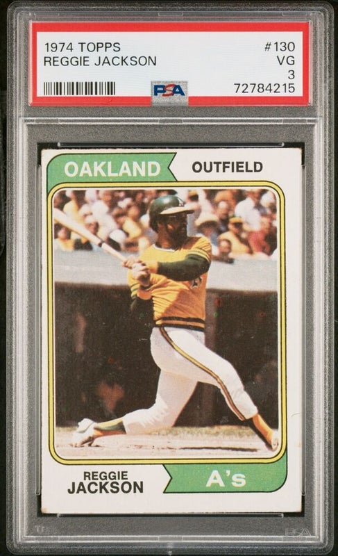 1969 Topps #260 Reggie Jackson ROOKIE RC A's EX PSA 5