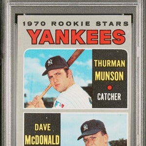 1970 Topps Baseball #189 NY Yankees Rookies T.Munson/D.McDonald Excellent PSA 4