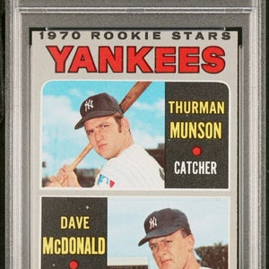1970 Topps Baseball NY Yankees Rookies T.Munson/D.McDonald Excellent PSA 6 (MC)