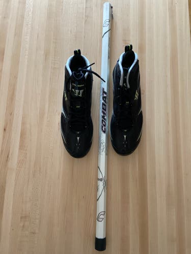 BUNDLE - New Combat Derby Shaft and Burn Mid Top Molded Cleats sz 10