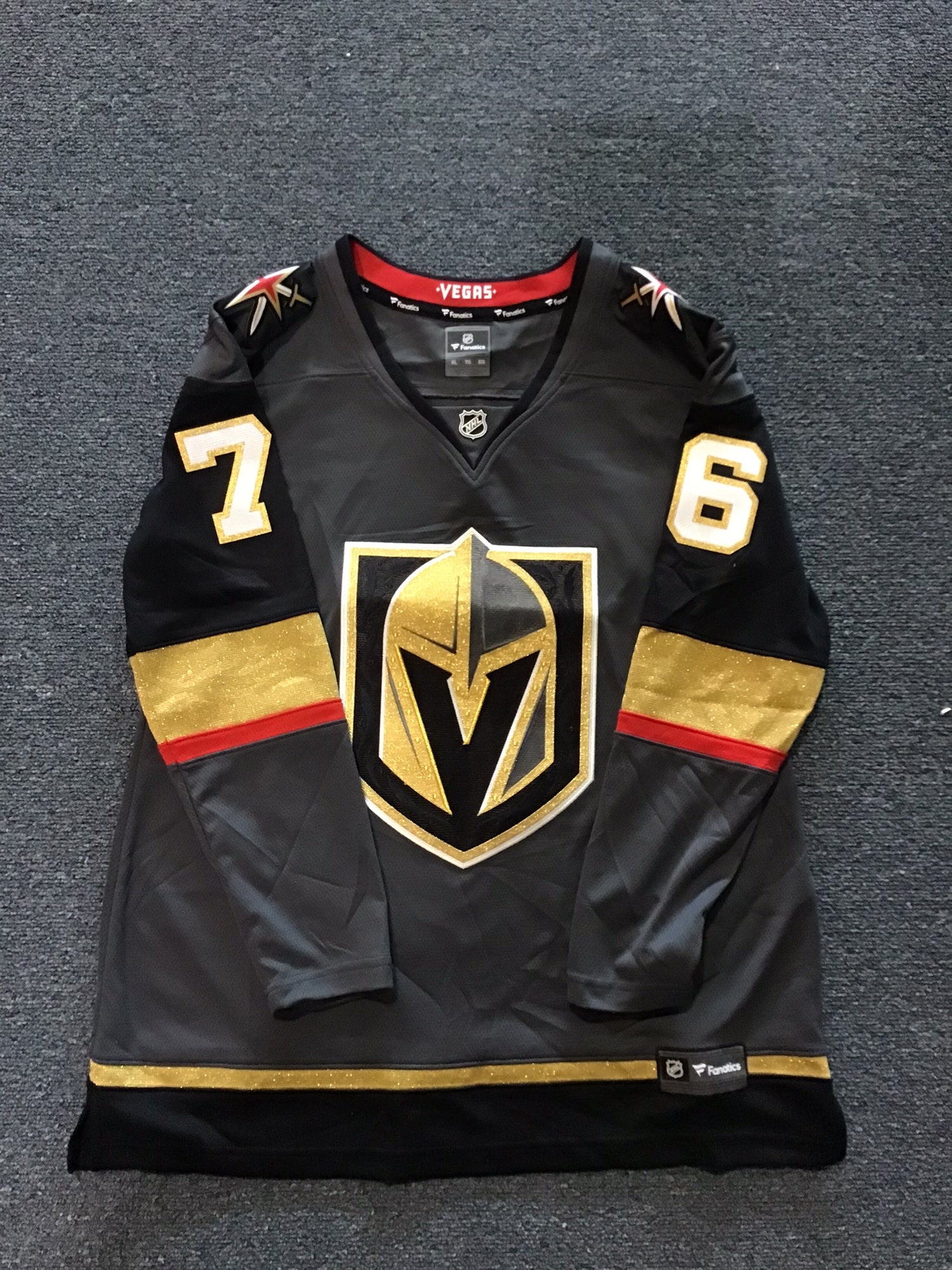 RARE NHL Vegas Golden Knights Reverse Retro Game-Issued Jersey Dahlstrom w/  LOA