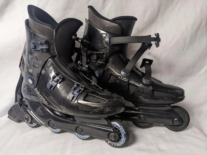 Rollerblade Bravoblade GL In-Line-Skates Size 10 Color Black Condition Used