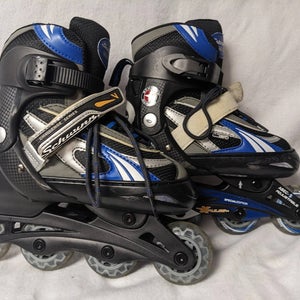 Schwinn Challenge Series In-Line-Skates Size 1-4 Adjustable Color Blue Condition