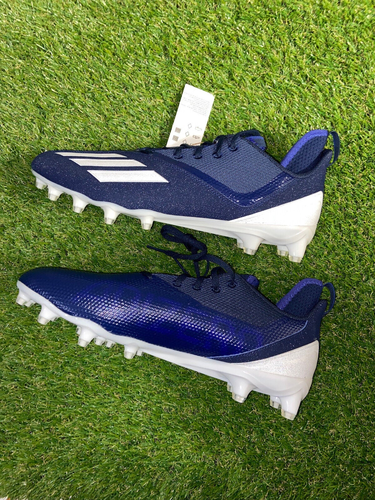 SOLD* Adidas Adizero Scorch Mens Football Cleats Navy Blue 
