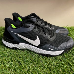 *SOLD* Nike Alpha Huarache Elite 3 Turf Baseball Shoes Grey Mens 10.5 CK0748-003 NEW