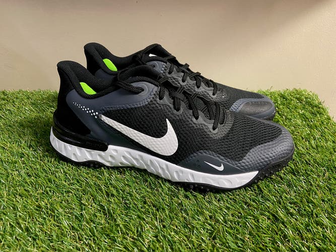 *SOLD* Nike Alpha Huarache Elite 3 Turf Baseball Shoes Grey Mens 10.5 CK0748-003 NEW