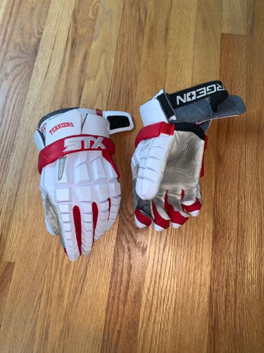 Used STX Surgeon RZR Lacrosse Gloves Extra Large