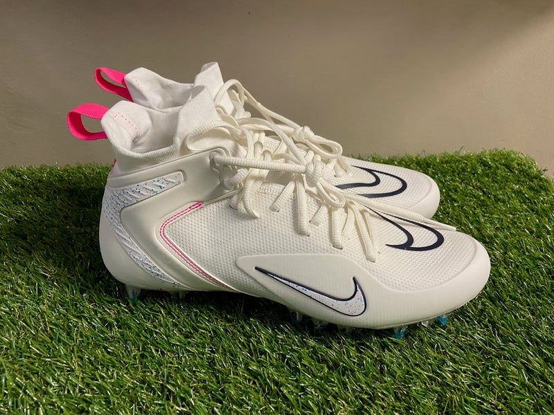 SOLD* Nike Alpha Huarache 8 Elite LAX Lacrosse Cleats White  display picture 2