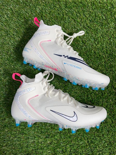 SOLD* Nike Alpha Huarache 8 Elite LAX Lacrosse Cleats White  display picture 2