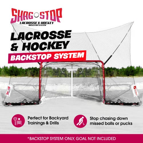 Shag Stop backstop fits Hockey, Lacrosse and Box Lacrosse goals