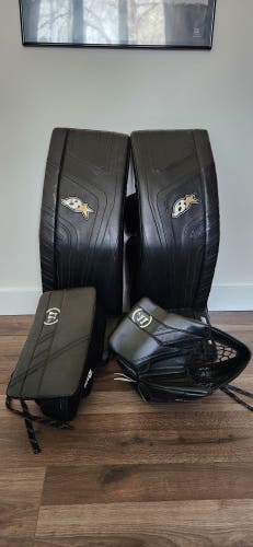Used 35"+1 Regular Brian's Optik 9.0 Goalie Full Set with warrior gloves