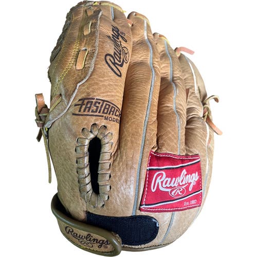 Rawlings RBG36 12 1/2 Inch Fastback Model Baseball Leather Glove Left Hand Throw