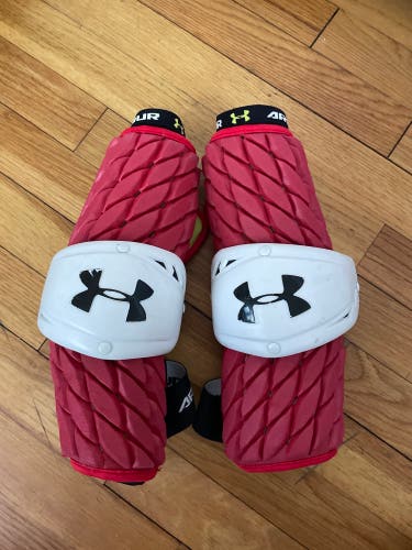 Red Large Under Armour VFT Arm Pads