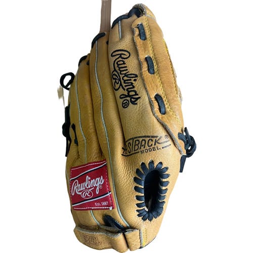 Rawlings Leather Baseball Softball Glove RBG 36 TT 12 1/2" Brown Tan Basket Web